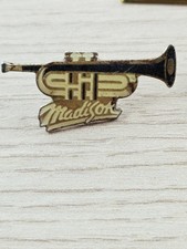 Anstecknadeln Pins Trompetenform SHP Madison Metall emailliert