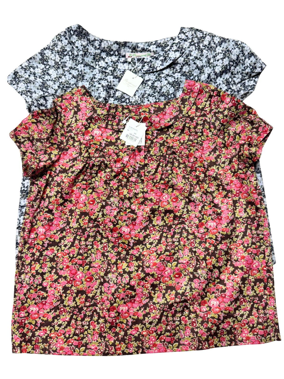 Bonpoint Girls Floral Cotton Blouse Short Sleeve Button Front Top Size 8Y, 18M
Opens in a new window