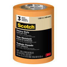 Scotch Heavy Duty Masking Tape 2020 : 1.88 in. x 60 yds. Orange  3-pack