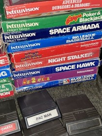 Lot Of 45 Mattel Electronics INTELLIVISION Game CIB, Cartridges & Extras Read