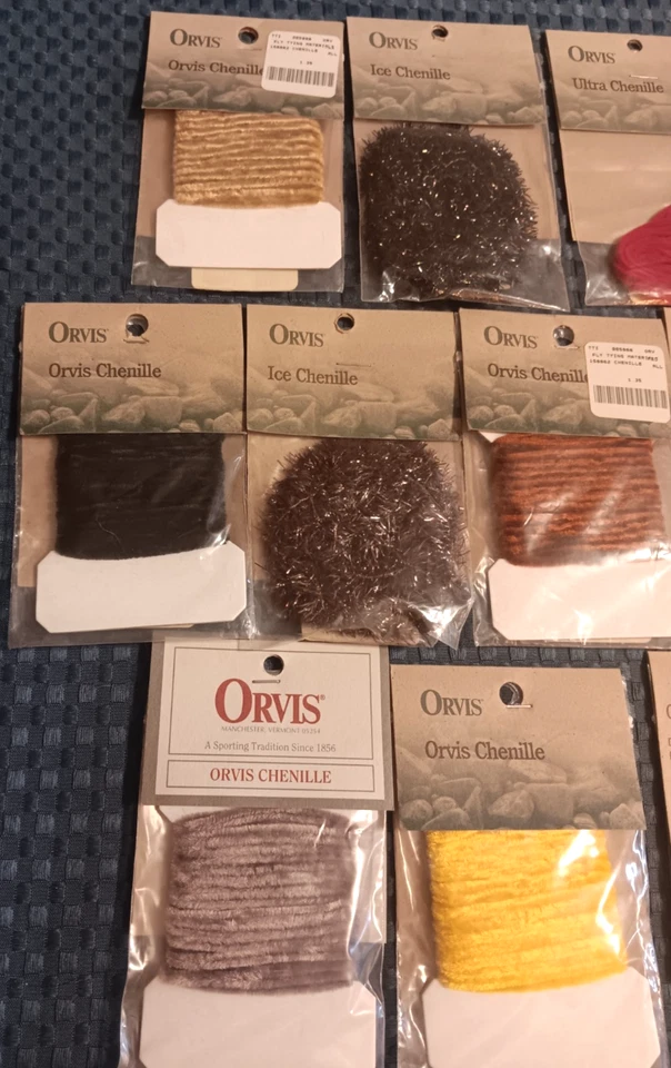 ORVIS Premium Fly Tying Chenille-Assorted Types, Colors and Sizes-Great Value!!! - Image 2 of 3