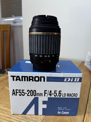 Tamron 55-200mm f4-5.6 AF Macro Tele Zoom Objektiv. LD Di II passend für Canon EF