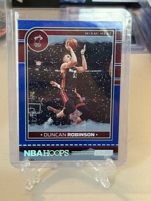 2024-25 Panini NBA HOOPS Duncan Robinson #222 Holo Blue Winter /88