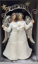 NEW! St. Nicholas Square 6” Tall FRIENDS Angel Ornament with Silver Wings