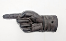 Vintage Style Cast Iron Pointing Finger Right Hand