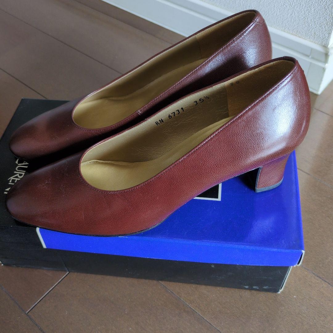 Authentic Yves Saint Laurent Brown Heels Pumps Size 35.5 Women's