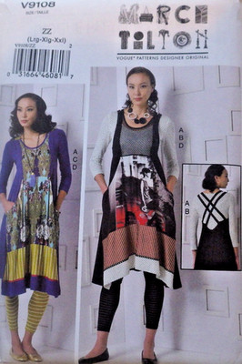 Vogue Patterns V9108 March Tilton kreatives Tunika Kleid DIY nähen sewing