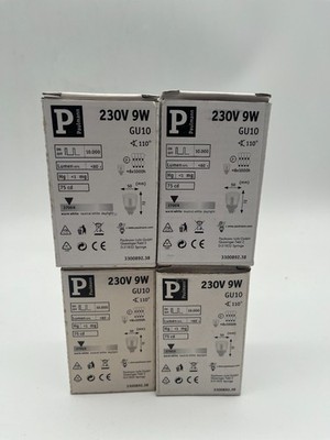 4 Stück Paulmann Energiesparlampe GU10 9W 892.38 2700K warmweiß Restposten