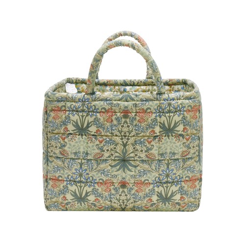 Quilted Fabric Storage Baskets with Handles, Boho Floral Gift Basket Foldable... - Bild 3 von 8
