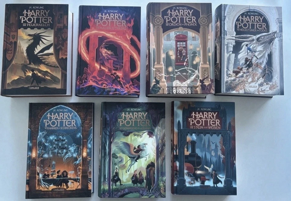 Harry Potter 1-7, Gebundene Bücher, Deutsch, J.K. Rowling Neu - Bild 2 von 3