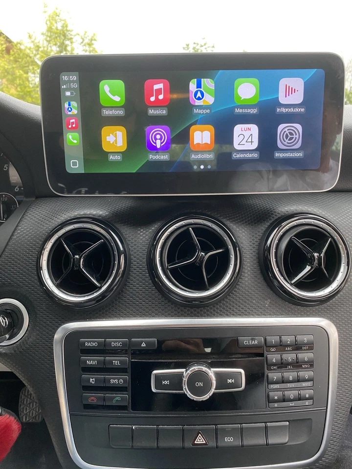 CARPLAY Autoradio Android Auto Mercedes  Classe A W176 GLA X156 CLA C117  Navi - Immagine 2 di 4