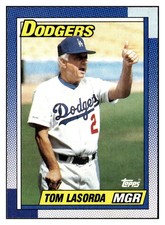 Tom Lasorda 1990 Topps #669 Los Angeles Dodgers VTG Baseball *318
