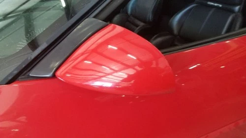91 CHEVY CORVETTE C4 EXTERIOR SIDE VIEW MIRROR LEFT DRIVER RED