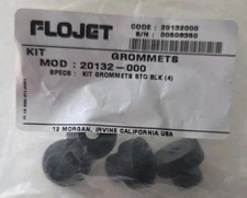 ** NEW pack of 4 - Flojet  Model 20132-000 Grommets Santo Black Service Kit-Feet