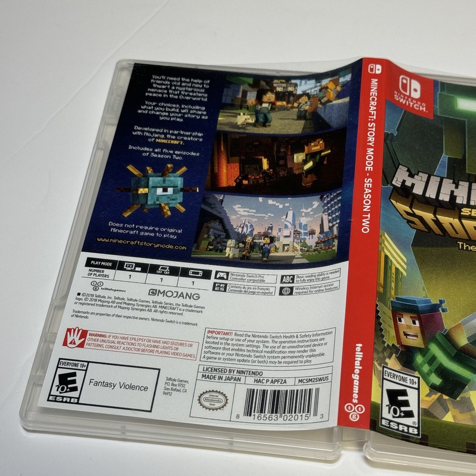 Minecraft Story Mode Season 2 Nintendo Switch 816563020153 eBay