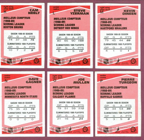 1989-90 OPC O PEE CHEE NHL HOCKEY CARD 221-330 & BOX BOTTOM & WRAPPER SEE LIST - Picture 249 of 255