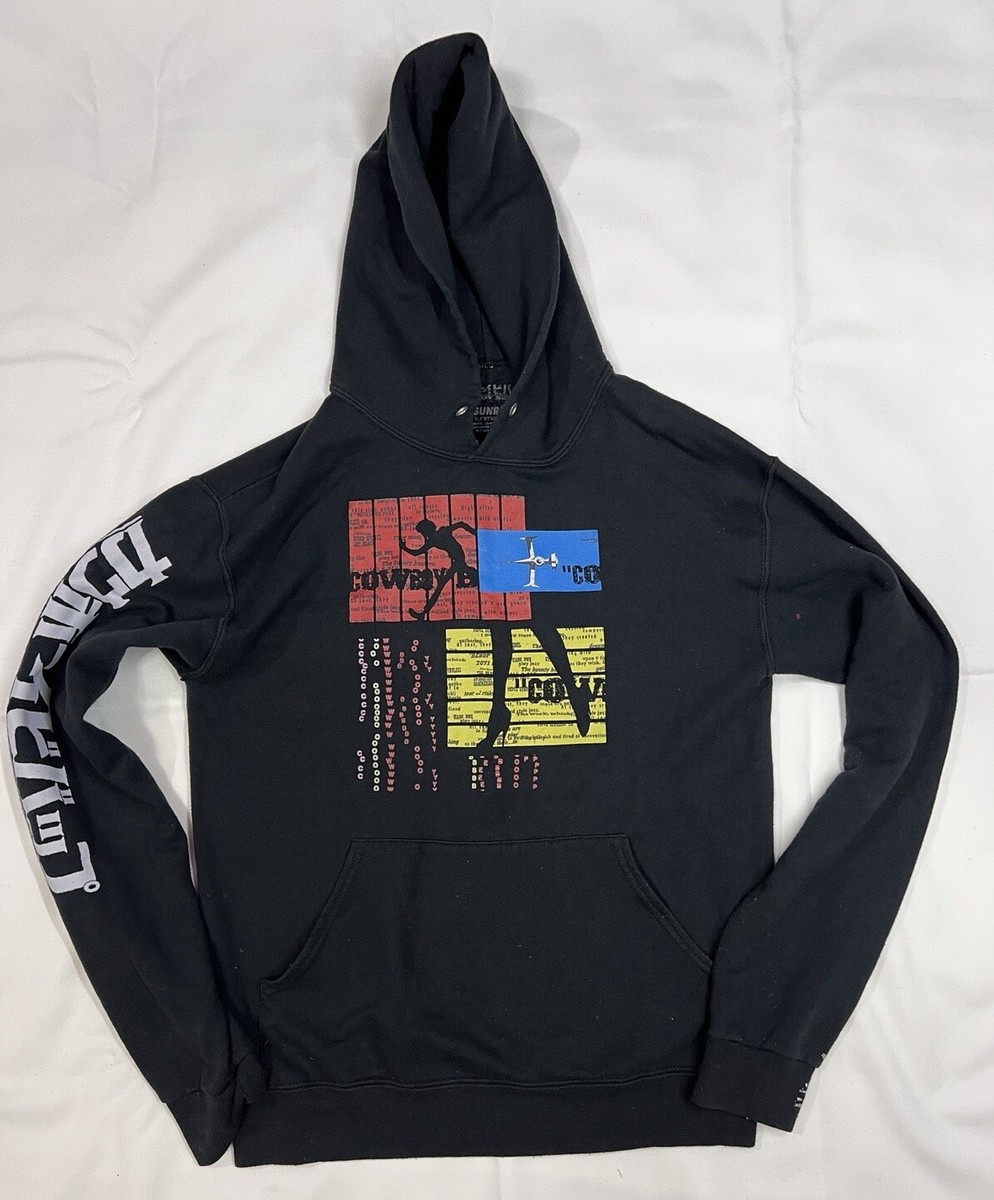 FLAW Funimation Sunrise Cowboy Bebop Hoodie Size Small Black 