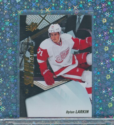   DYLAN LARKIN 2015-16 UD SPx SHIFT CHANGE #74 Detroit RED WINGS Rookie