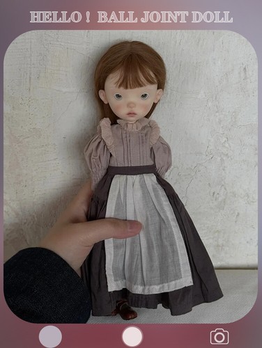 Muñeca pintada a mano 1/6 BJD niña ojos libres cara arriba resina muñecas figuras juguetes regalos - Imagen 7 de 10