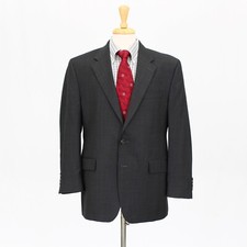Ralph Lauren 42R Gray Sport Coat Blazer Jacket Check 2B Wool
