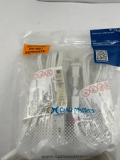 Pack Of 2 Cable Matters 2-Prong Extension Cords w/ Tamper Guard White 16 AWG 13A