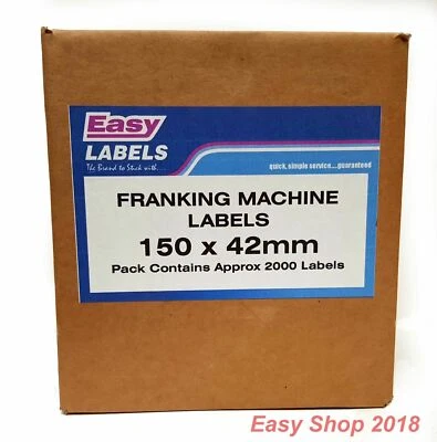 EASY LABEL Franking Machine Mailing Postal Labels Pitney Bowes Compatable 500 1000 2000 etc