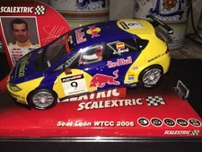 Scalextric 6235 Altaya Seat Sport Seat Leon WTCC #9 J. Gene 1/32 Scale Slot Car