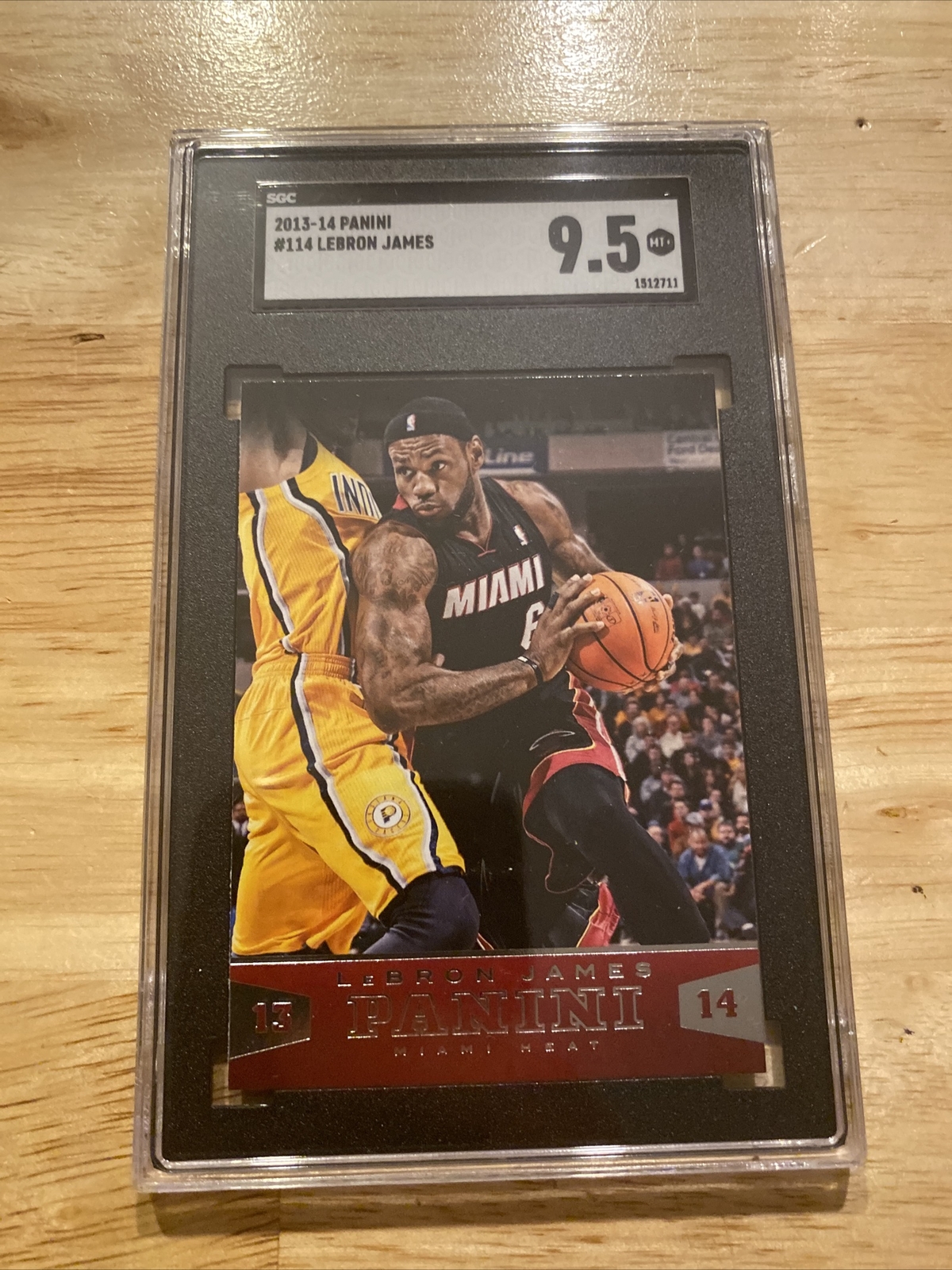 Lebron James SGC 9.5 MINT+ Panini Collector Card Miami Florida ...