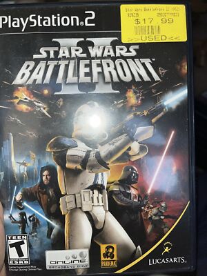 Star Wars: Battlefront II  (PlayStation 2 PS2, 2005) CIB w/Manual - Untested