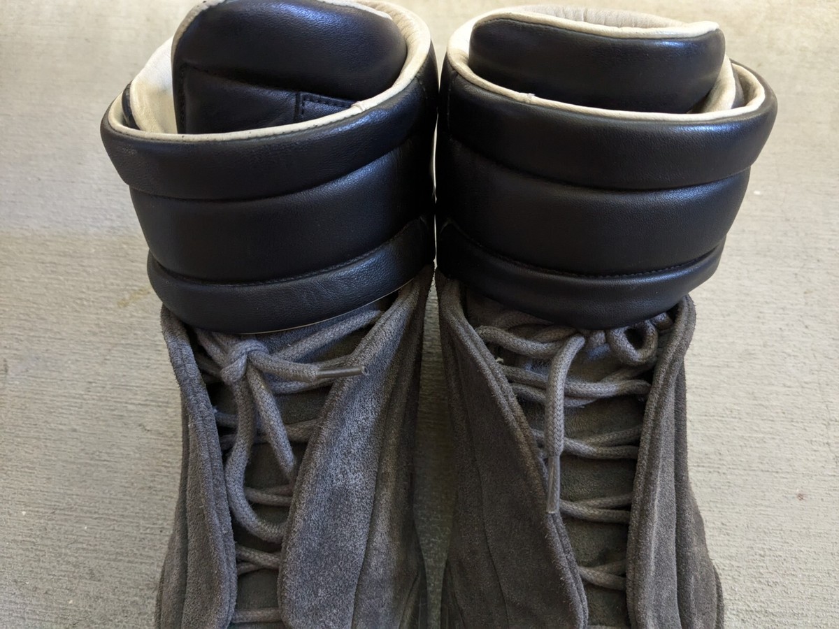 Maison Margiela Future Gray Black Men 9 42 Suede Leather Maison Margiela Future Gray Black Men 9 42 Suede Leather