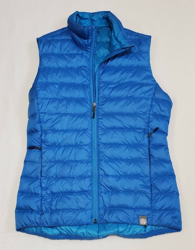 REI CoOp 878095 Women's Down Puffer Vest Jacket Blue… Gem