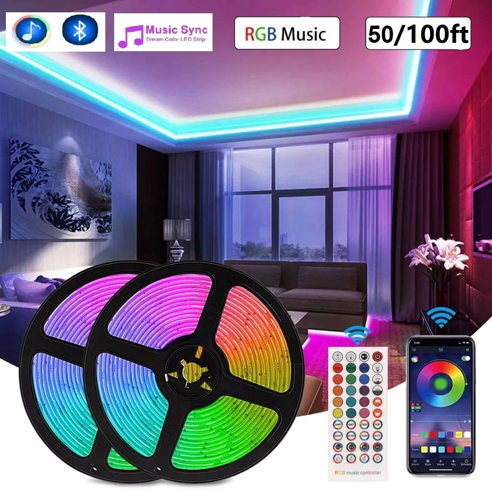50ft rgb led strip deals