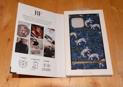 RICHMOND & FINCH Blau Leoparden Design iPhone 12 Pro Max Hartschale Handyhülle 6,7'' NEU