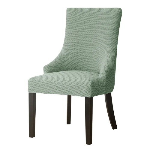 Sloping Back Chair Cover Jacquard Armchair Covers Wing Back Chairs Slipcover - Picture 28 of 35