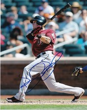 BRANDON BARNES   HOUSTON ASTROS   ACTION SIGNED 8x10