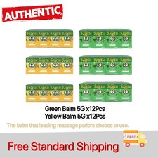 Wangphrom Green  Yellow Thai Balm 5g X12 X24 Thai Traditional Pain Relief
