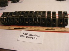 Lot of 15 Misc General Electric Circuit Breakers 15A, 20A See Pics