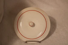 Hotoven Harker Red Trim 8 Inch Round Lid