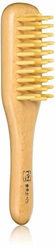 Tokuyasu Tbp-101 Boxwood Brush 4 Lines Hair Brush 17.5cm Natural wood 100% - Picture 2 of 3