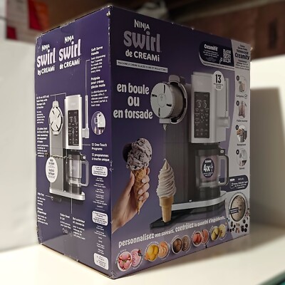 Ninja Swirl by CREAMi Gelato Soft Serve Ice Cream Maker Machine