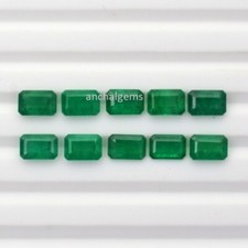5X3MM -7X5MM NATURAL ZAMBIAN EMERALD EMERALD OCTAGON CUT FACETED LOOSE GEMSTONE