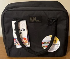 Fit & Fresh Lunch Tote By Women For Women Insulated Bag 2 Containers New