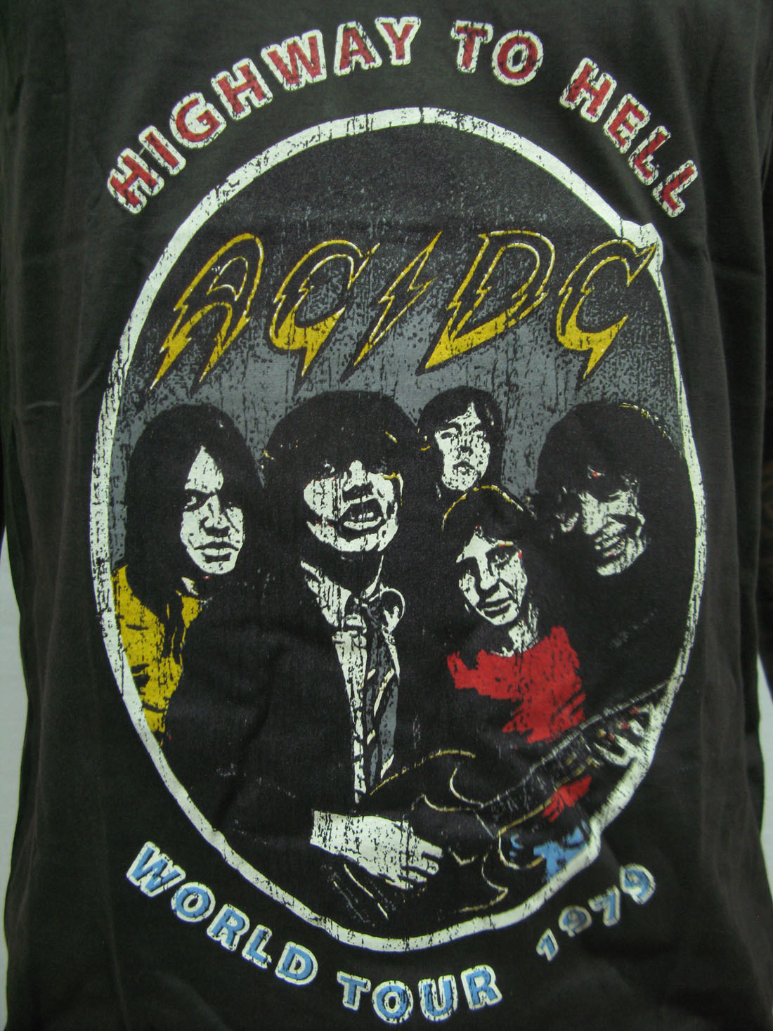 AC/DC World Tour 1979 Highway to Hell Rock Men's T-Shirt Tank Top ...