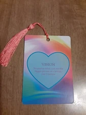 "Vision" Love Affirmation Bookmark Tarot Oracle Card Gift Purified & Charged