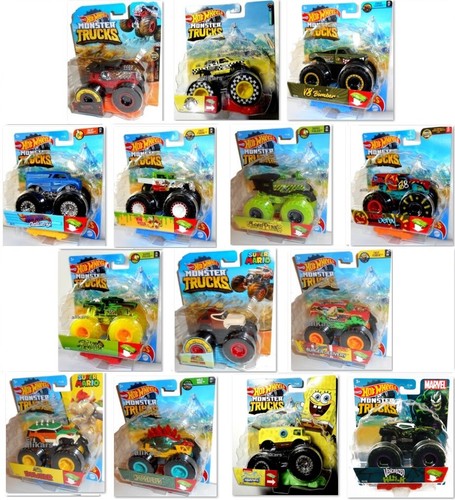 Tempo di consegna 4-6 Giorni lavorativi MONSTER TRUCKS JAM Cars 1:64 Hot Wheels