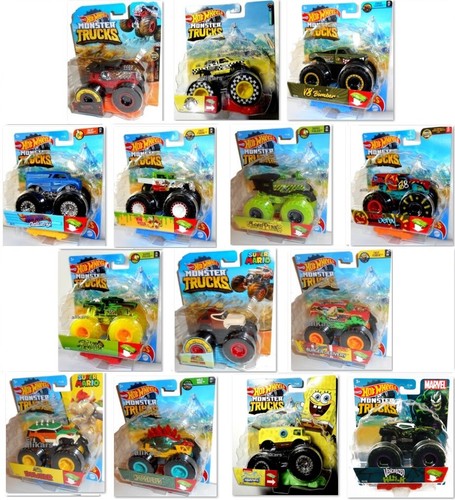 Tempo di consegna 4-6 Giorni lavorativi MONSTER TRUCKS JAM Cars 1:64 Hot Wheels - Afbeelding 1 van 30