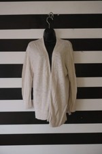 GAP Women's Open Front Cardigan Cream Cotton Blend Size L