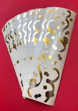 10 Mrs Grossmans Silver Gold Confetti Stickers Party Celebration Streamers