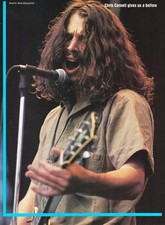 SOUNDGARDEN CHRIS CORNELL LIVE-VTG 1994 MAGAZINE 8X11 MINI-POSTER PINUP CLIPPING