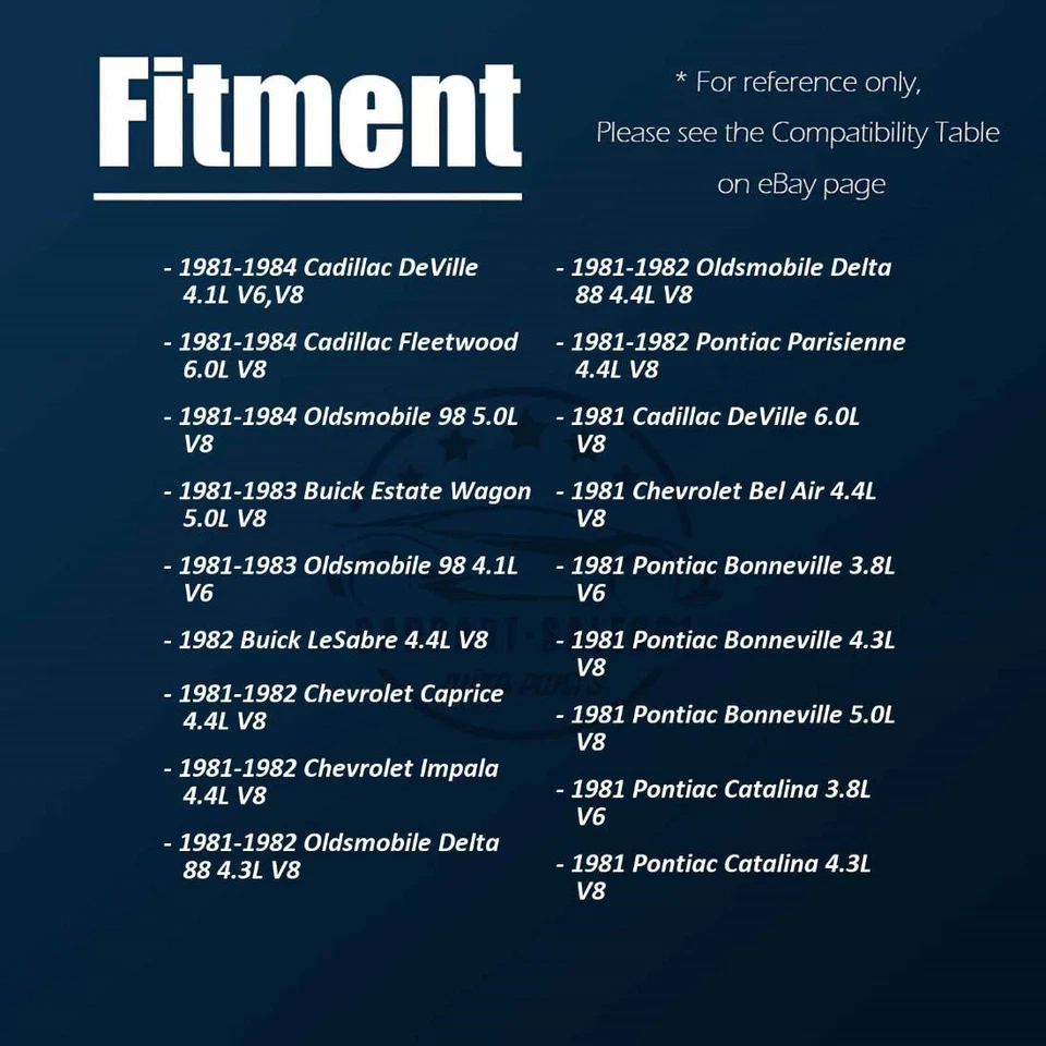 Potenciador de freno eléctrico para Cadillac Brougham 1990 1991 1992 tracción trasera 5,7 L Foto 4 de 4